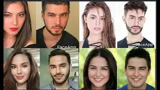 Female Celebrities transform to male using face app