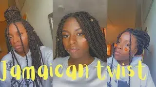 Quick Jamaican Twists with Expression Hair rubber band method/AllThingsHair|AllThingsRoseMetics