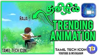 How to make new trending animation lyrics video in tamil | Cyberlink powerdirector | TAMIL TECH ICON