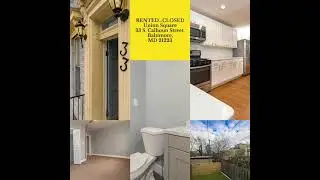 RENTED...CLOSED Union Square 33 S. Calhoun Street. Baltimore, MD 21223