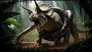 Anaconda in dinosaur 🦕 ai video no fighting scene image video #aiviral #youtubevideo 