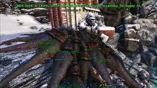 Ark Survival Evolved   20 Breeded T-Rex Dino's VS Gamma Megapithecus Boss