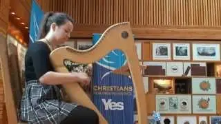 Clarsach player Eilidh Munro @ Christians for Independence launch
