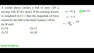 JEE Main 1FEB24_Evening Session Solutions in Tamil | A cricket player catches a ball of mass 120 g