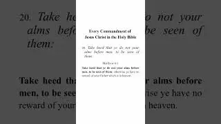 Alms - Commandments of Jesus | FREE Ebook