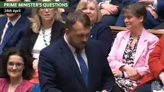 Jonathan Gullis, MP for Stoke-on-Trent North, making a knobhead of himself at PMQs twice!