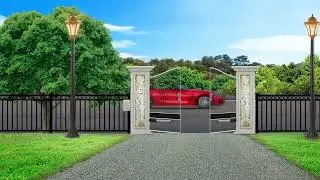 Solar Double Swing Gate Opener