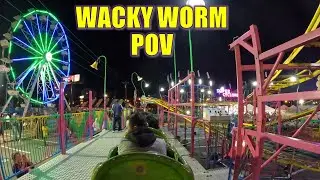 Wacky Worm POV (4K 60FPS), Dreamland Amusements Kiddie Coaster | Non-Copyright
