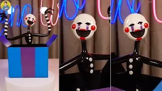 I MADE PUPPET FROM FNAF BUT WITH MOVING EYES😧😧(FNAF2/UCN/FNAF AR) PORCELAIN SCULPTURE