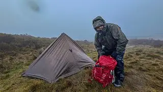 Storm Shelter Tarp Setup in Grim Weather