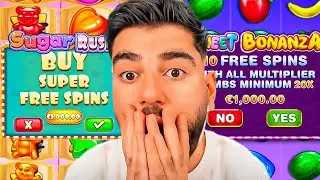 SWEET BONANZA 1000 VS SUGAR RUSH 1000 : BATTLE AVEC DES GROS ACHATS ! 💥  (SUPER BONUS)