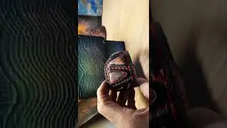 #bracelet #leathercraft #leatherworks #maple #copper #leatherart