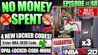 NBA 2K20 NO MONEY SPENT #48 - GUARANTEED GALAXY OPALS AND FREE OPALS + 4 NEW LOCKER CODES IN MYTEAM