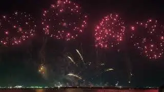 A beautiful night, fireworks display. 
