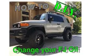 How To change Amsoil Oil on a Toyota FJ Cruiser TRD and break oil filter cap doing it