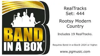 Band-in-a-Box&reg; 2024 RealTracks Set 444: Rootsy Modern Country