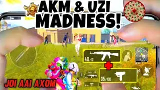 UZI+ AKM BEST COMBO GAMEPLAY | khati axomiya BGMi Gamplay//Axom Himraj yt