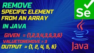 How to remove a specific element from an array