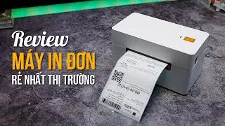 Mở hộp Review thực tế máy in nhiệt in đơn hàng Shopee in mã vận đơn AYIN - Máy in đơn BHT368