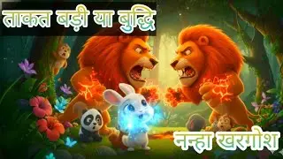 नन्हे खरगोश ने कैसे चकाया लालची शेर को? 🧠🦁 | Moral Stories #shorts #ytshorts