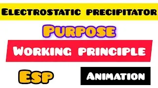 WORKING PRINCIPLE OF THE ELECTROSTATIC PRECIPITATOR / ESP / WORKING ANIMATION / WORKING PRINCIPLE /