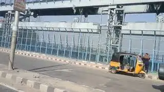 Madura city Yamuna river bridge 