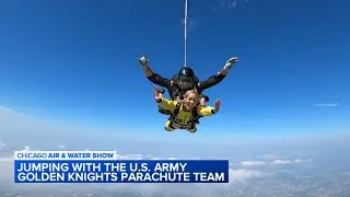 ABC7 reporter jumps out of plane during Chicago Air and Water Show