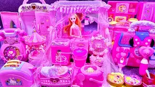 16 Minutes Satisfying with Unboxing Barbie Princess Bedroom and Kitchen Playset ASMR｜Review Toys
