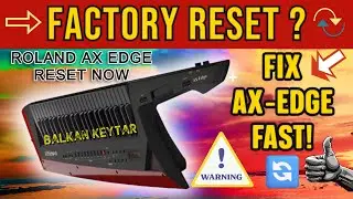How to Factory Reset (Initialize) Keytar  Roland AX-Edge Synthesizer | FULL Reset in 60 Seconds