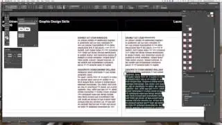 InDesign Portfolio Setup 2 - Paragraph Styles & Placeholders
