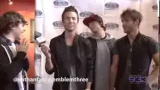 Nathan Fast interviews Emblem 3