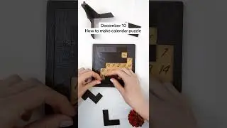 December 10 ⛄️ How to make calendar 📆 puzzle 🧩 subscription 📍 #calendar #puzzle #puzzlesolving #diy