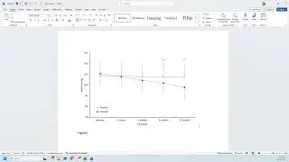 How to Create an APA Style Line Graph in Excel - Part 4 - Saving your figure and adding a caption