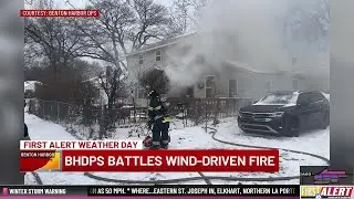 High winds hamper firefighting efforts in Benton Harbor house fire