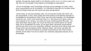 Knowledge by acquaintance and description/Russell/Analytic Philosophy/Semester 5/Philosophy Hons