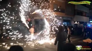 Correfocs con el rapto de San Antonio 2016. L'Eliana (Valencia)