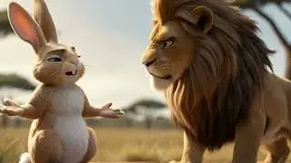 The Clever Rabbit and the Foolish Lion english story #moralstories #englishcartoonforkids #animation