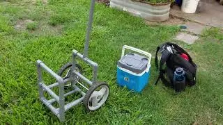 DIY PVC disc golf cart