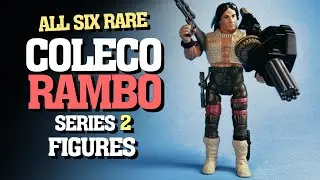 All The Rare Coleco Rambo Figures From Series 2 - They're Tough To Collect !! - Vintage 1980s