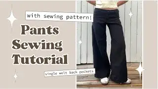 Aubrey Pants Sewing Tutorial 🌷💌⭐️│sewing pattern available! DIY