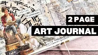 2 page art journal - secret diary