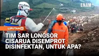 Hari Ke-13 Longsor Cisarua, Tim SAR Disemprot Disinfektan | Liputan6