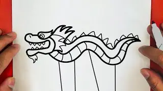 How To Draw A Chinese New Year Dragon   Advanced, Step by Step, DRAW Cute things