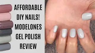 Amazon Gel Nail Polish Review, Swatches, & Tutorial | Modelones Gray & Nude Series