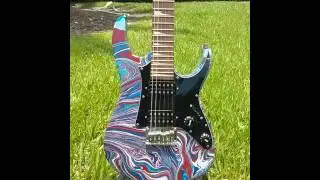 Swirl paint Ibanez Gio Micro Kids Guitar