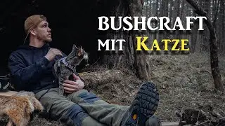 Bushcraft mit meiner Katze: Shelter-Upgrade & Mein Erster Schemelbau 4K