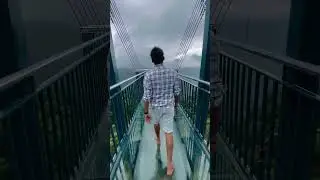Glass bridge made by China #shortsvideo