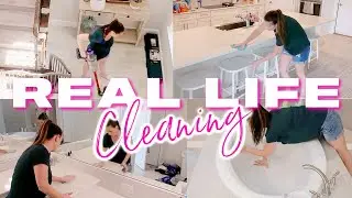 REAL LIFE CLEAN WITH ME | ALL DAY SPEED CLEANING MOTIVATION