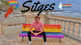 Sitges, destino LGBTI en Espa&ntilde;a. Lugar encantador y alegre. 4K 2022