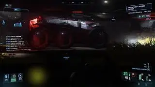 Star Citizen - Random Cutlass Black lands on top of Ursa Medivac